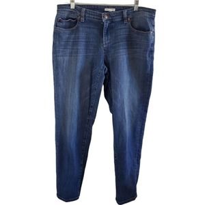 EILEEN FISHER High Rise Tapered Leg Denim Jeans Size 10